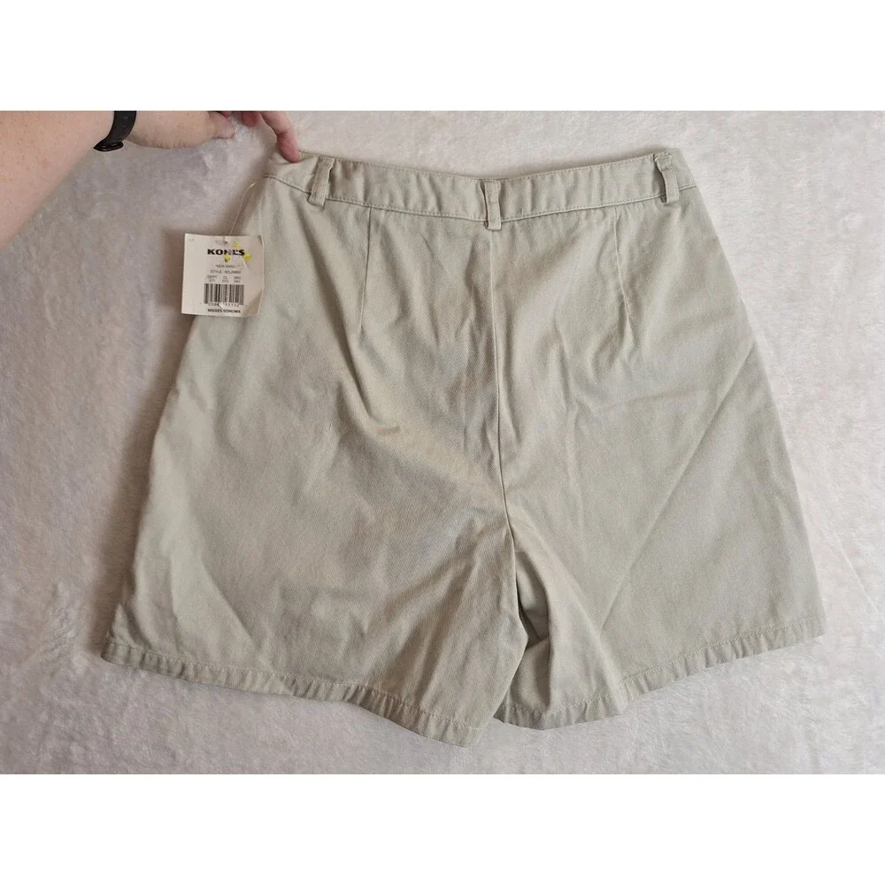 Sonoma Genuine Womens Size 6 Skort Cream Khaki Pockets Cotton Shorts Back NWT